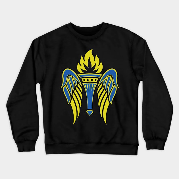 Winged torch Crewneck Sweatshirt by Alex Birch